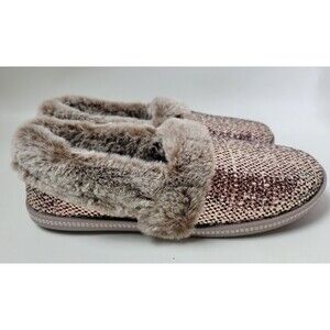 Skechers Womens Cozy Campfire Dream Glam Slipper Rose Gold 167216 sz 10